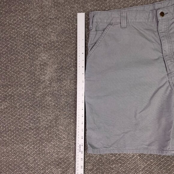 Carhartt Carpenter Shorts Original Fit Men's 40 Gray Canvas Work Wear B144 APH - Picture 10 of 12